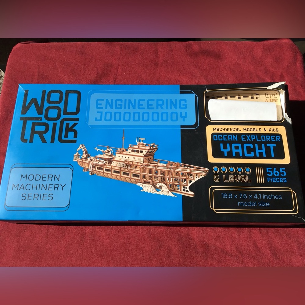 Wood Trick Ocean Explorer Yacht 3D Wooden Model Kit